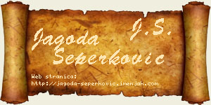 Jagoda Šeperković vizit kartica
